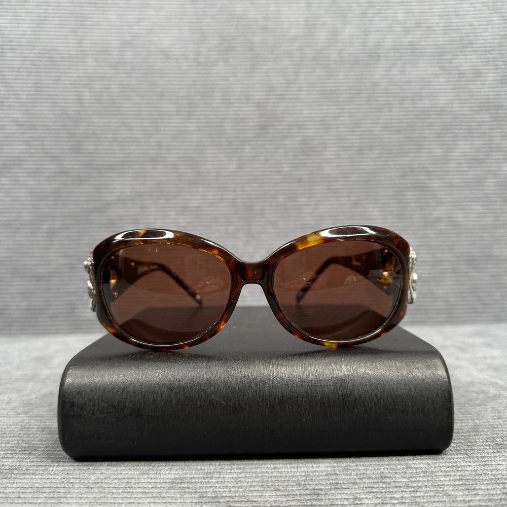 Brighton Glendora Tortoise Shell Silver Scroll Sunglasses A11187-135 HandmadeY2k
